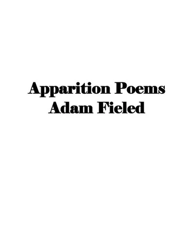 Apparition Poems