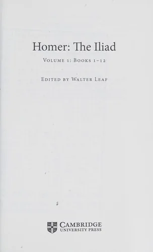 Homer, the Iliad
