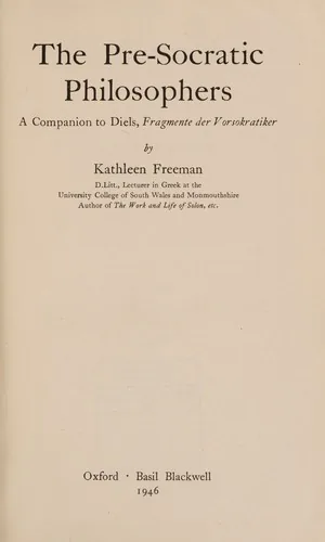 The pre-Socratic philosophers