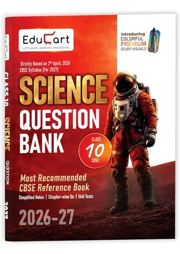 Educart CBSE Class 10 Science Question Bank 2026-27