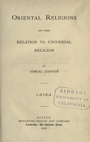 Oriental religions and their relation to universal religion