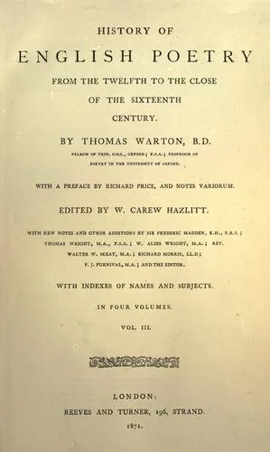 History of English poetry from the twelfth to the close of the sixteenth century