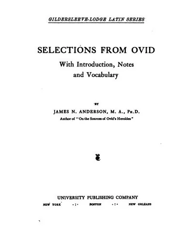 Selections from Ovid