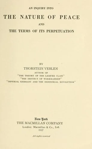 An inquiry into the nature of peace and the terms of its perpetuation