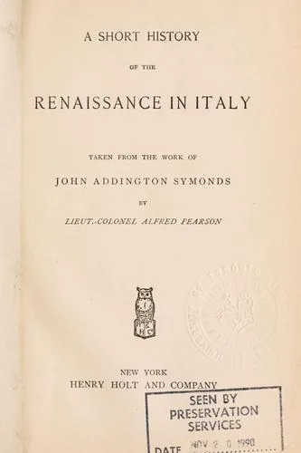 A short history of the Renaissance in Italy