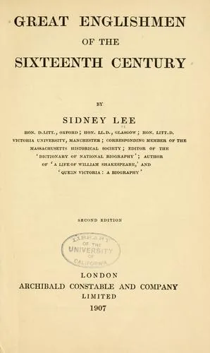 Great Englishmen of the sixteenth century