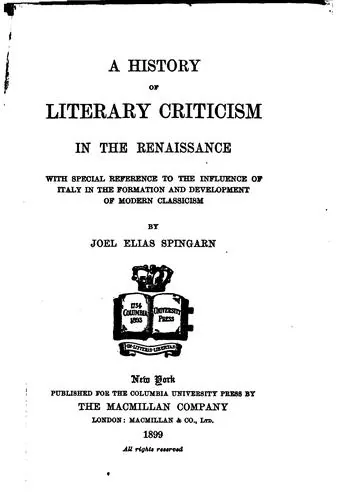 A history of literary criticism in the Renaissance