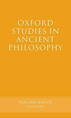 Oxford Studies in Ancient Philosophy