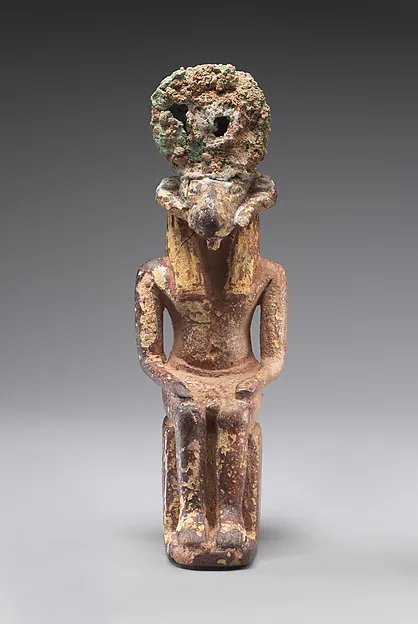 Seated ram-headed god, possibly Amun-Re