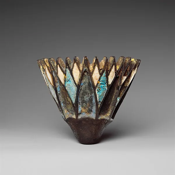 Water lily attachment, probably for a processional barque