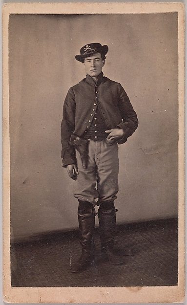 [Union Cavalry Soldier with Pistol in Holster]
