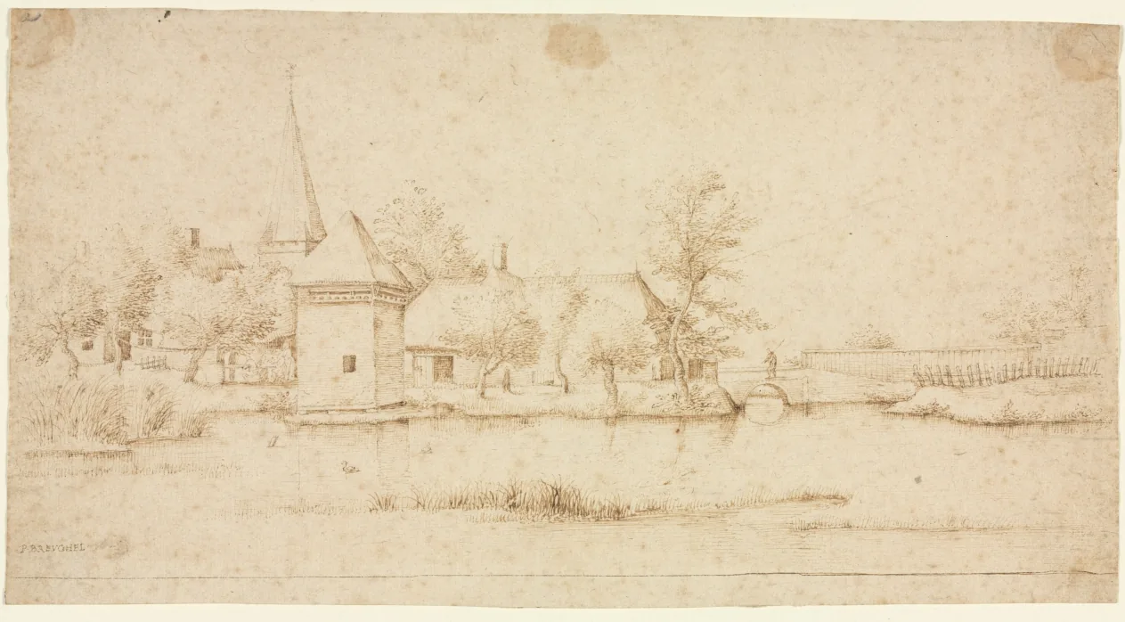 Landscape with a Moated Village