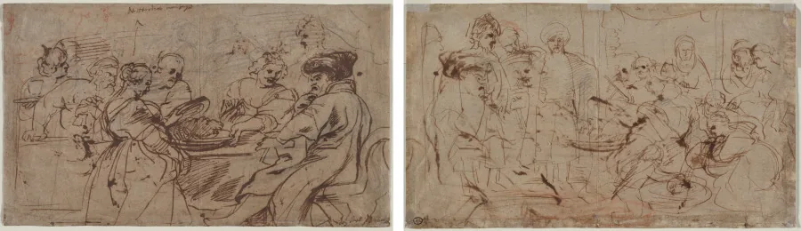 The Feast of Herod (recto); Tomyris with the Head of Cyrus (verso)