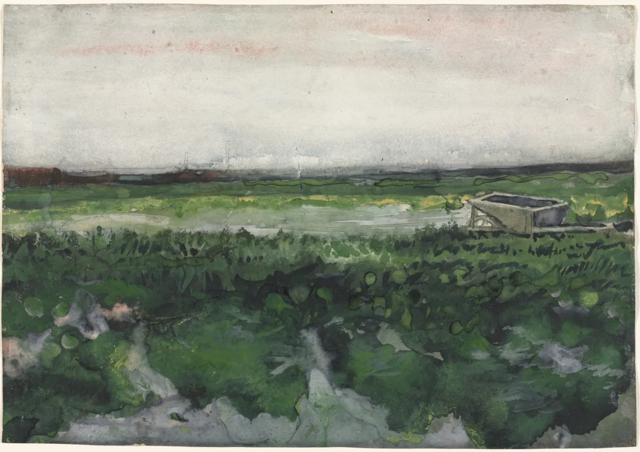 Landscape with Wheelbarrow