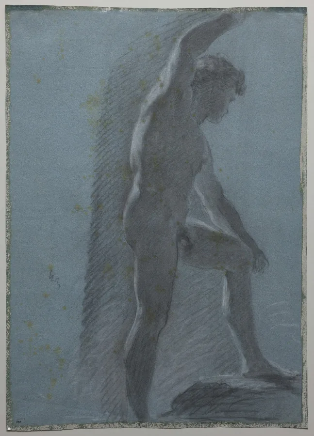 Study of a Male Nude (verso)