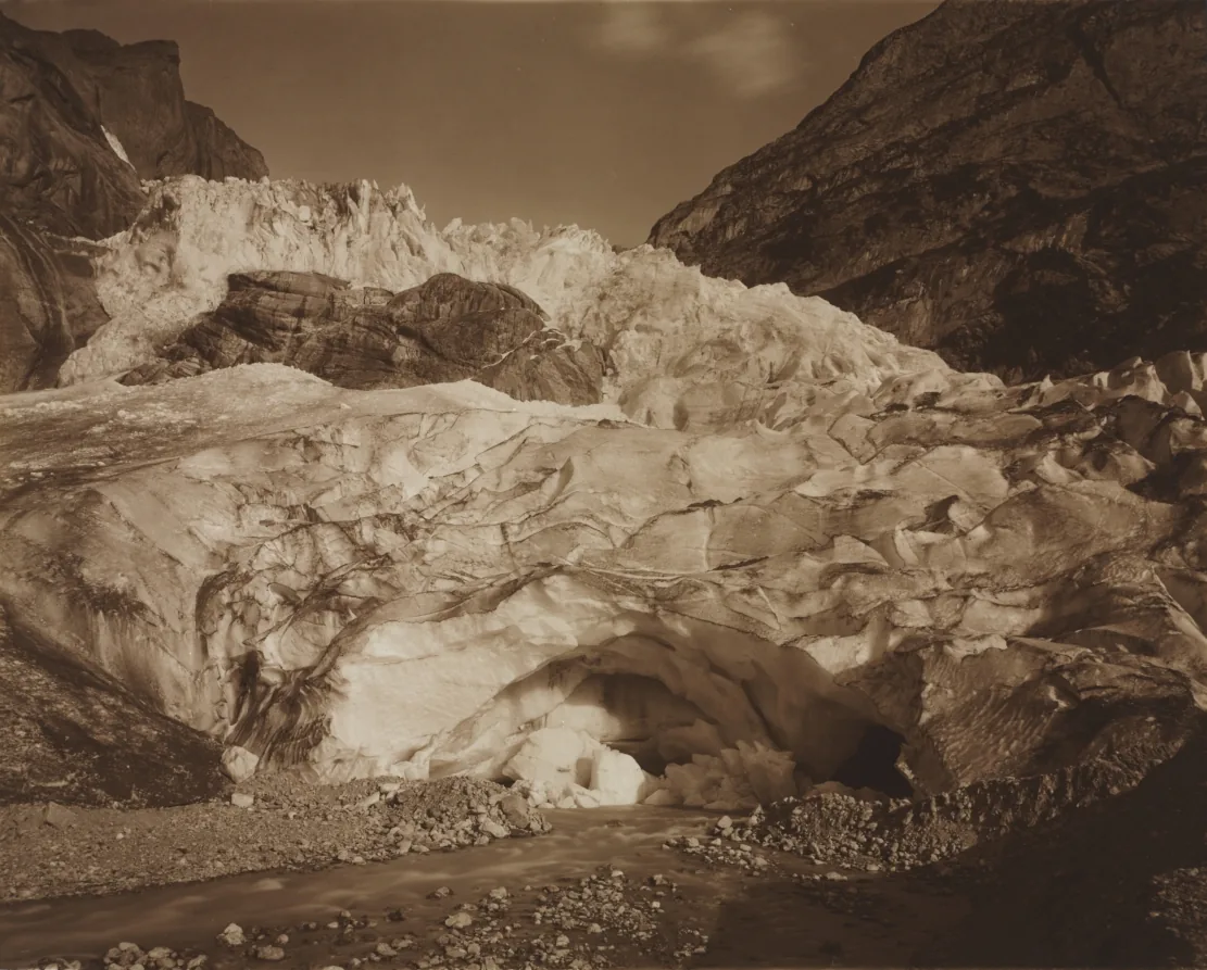 Switzerland. Grindelwald, Upper Glacier, Source of the Lutschine
