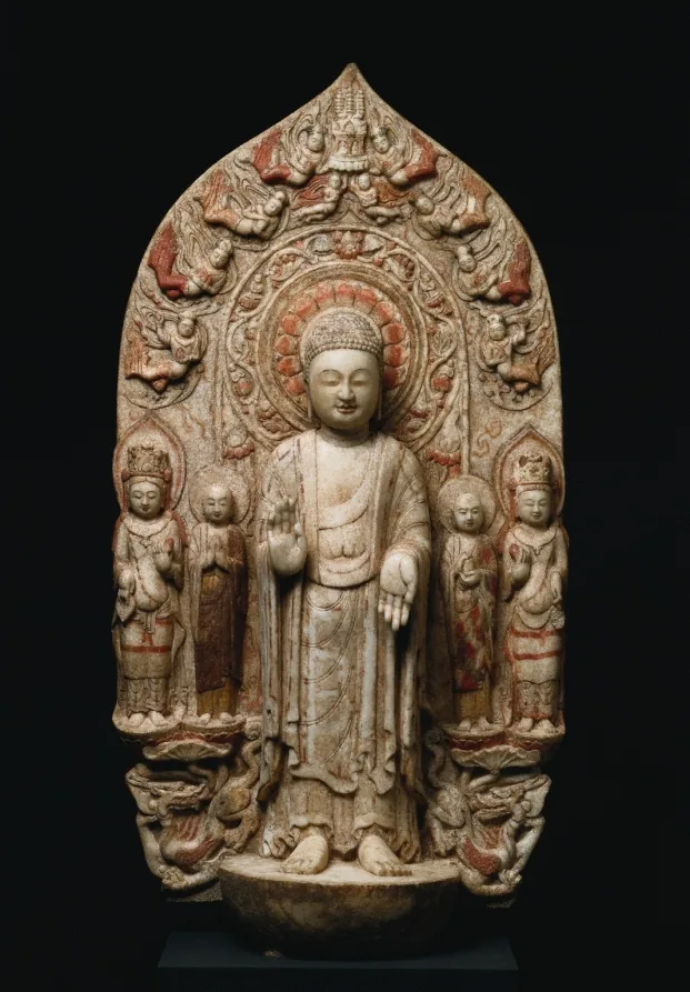 Stele with Shakyamuni and Maitreya