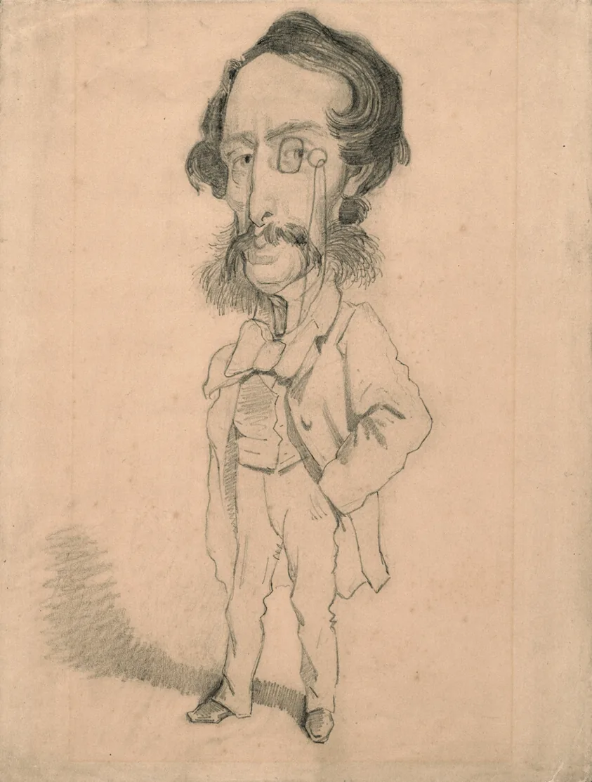 Caricature of Mario Uchard