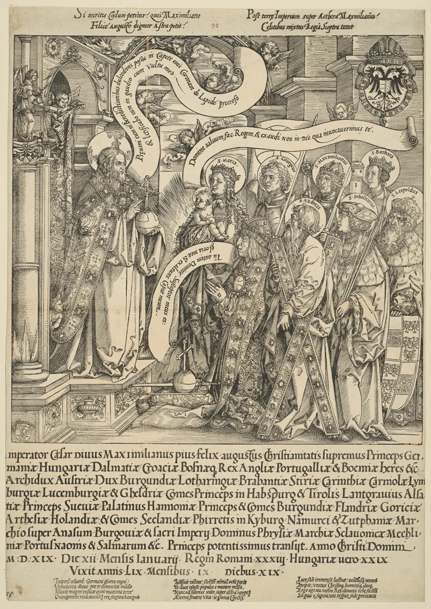 The Emperor Maximilian Presented to Christ by His Patron Saints