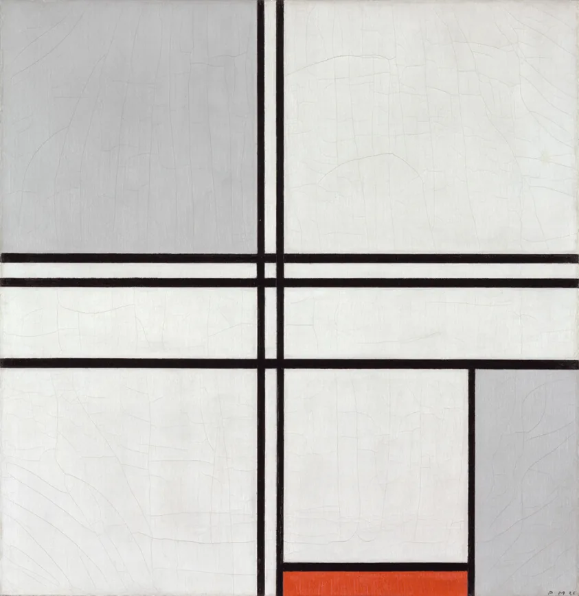 Composition (No. 1) Gray-Red