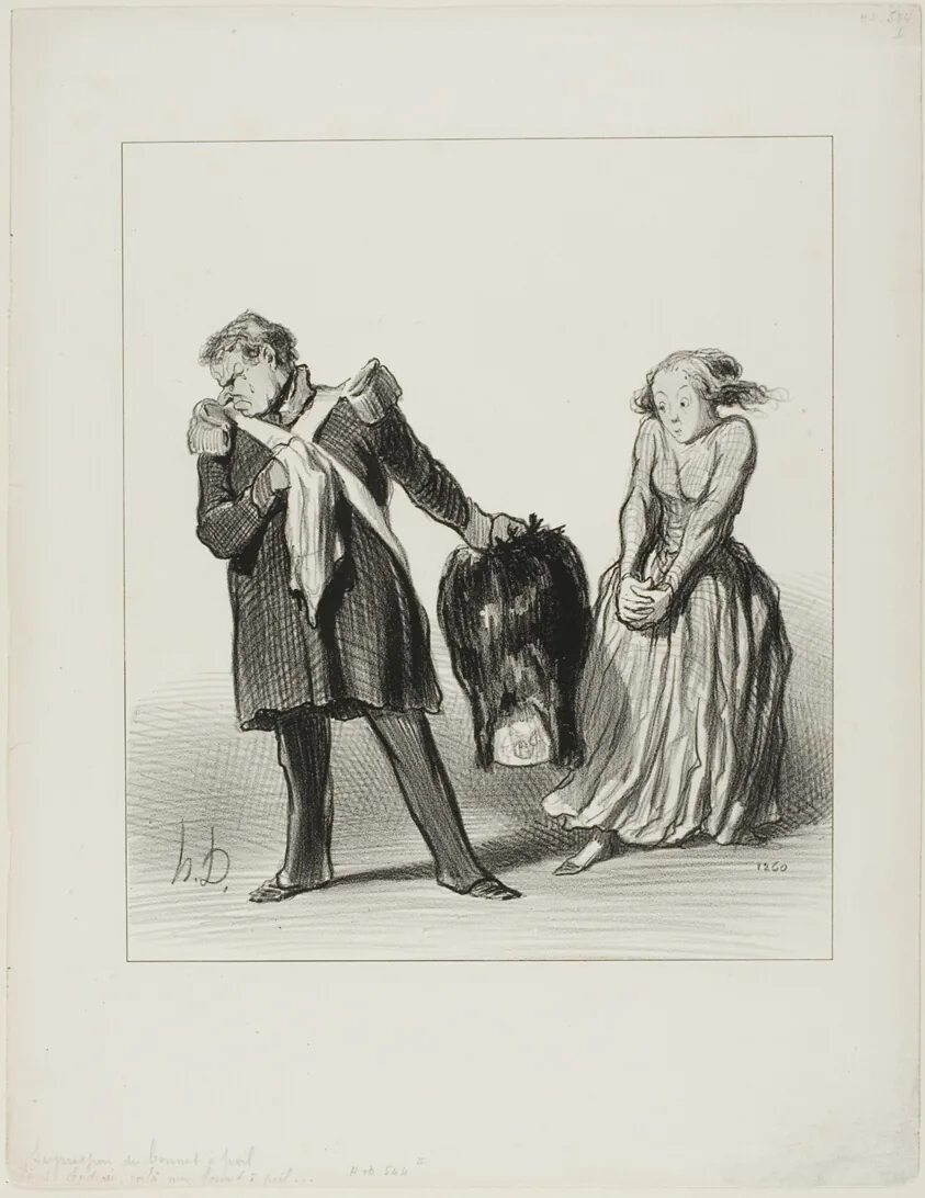 “- Here, Eudoxie, take my bear skin... since from now on I will not have the pleasure any more to wear it, I give it to you to make a muff out of it... This way I have at least the satisfaction of seeing it from time to time”