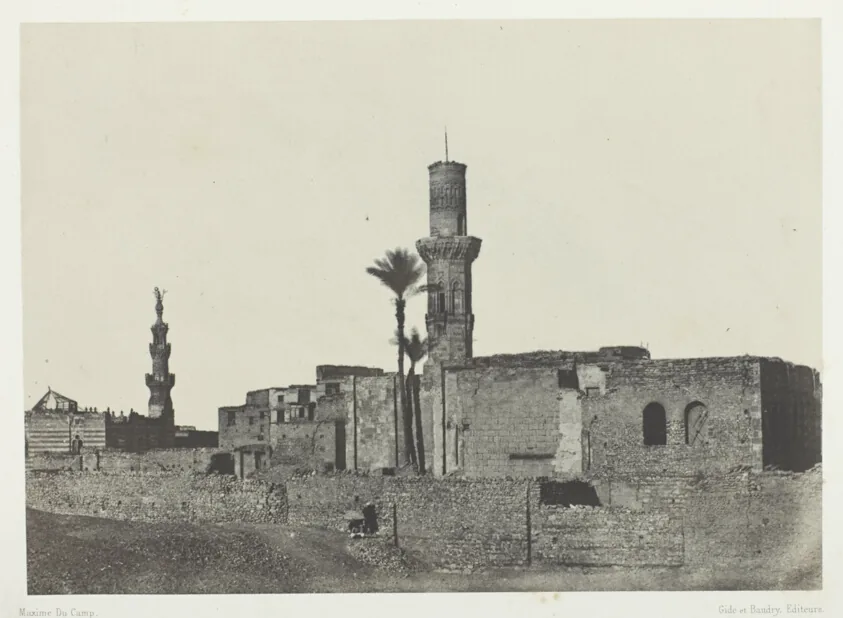 Mosquée près de Bab-el-Saïda, Le Kaire, plate 2 from the album "Egypte, Nubie, Palestine et Syrie," (1852)