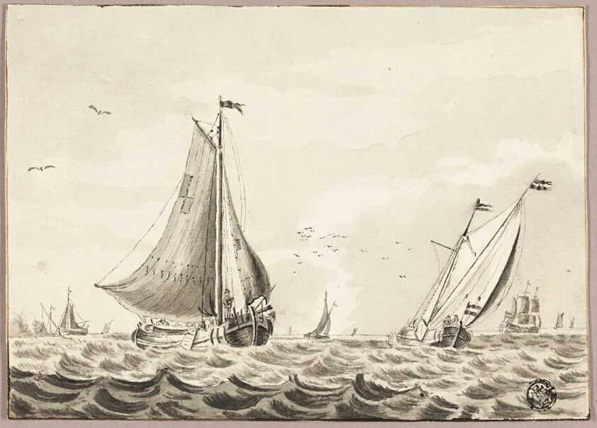Sailboats on Sea