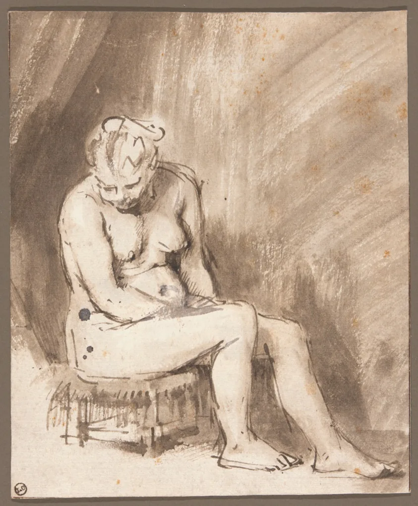 Seated Female Nude