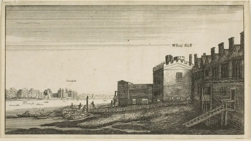View of Lambeth Palace from the River at Whitehall Stairs