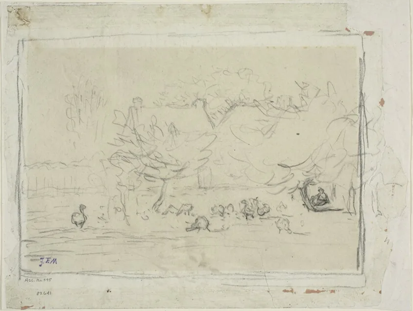 Geese in a Farmyard