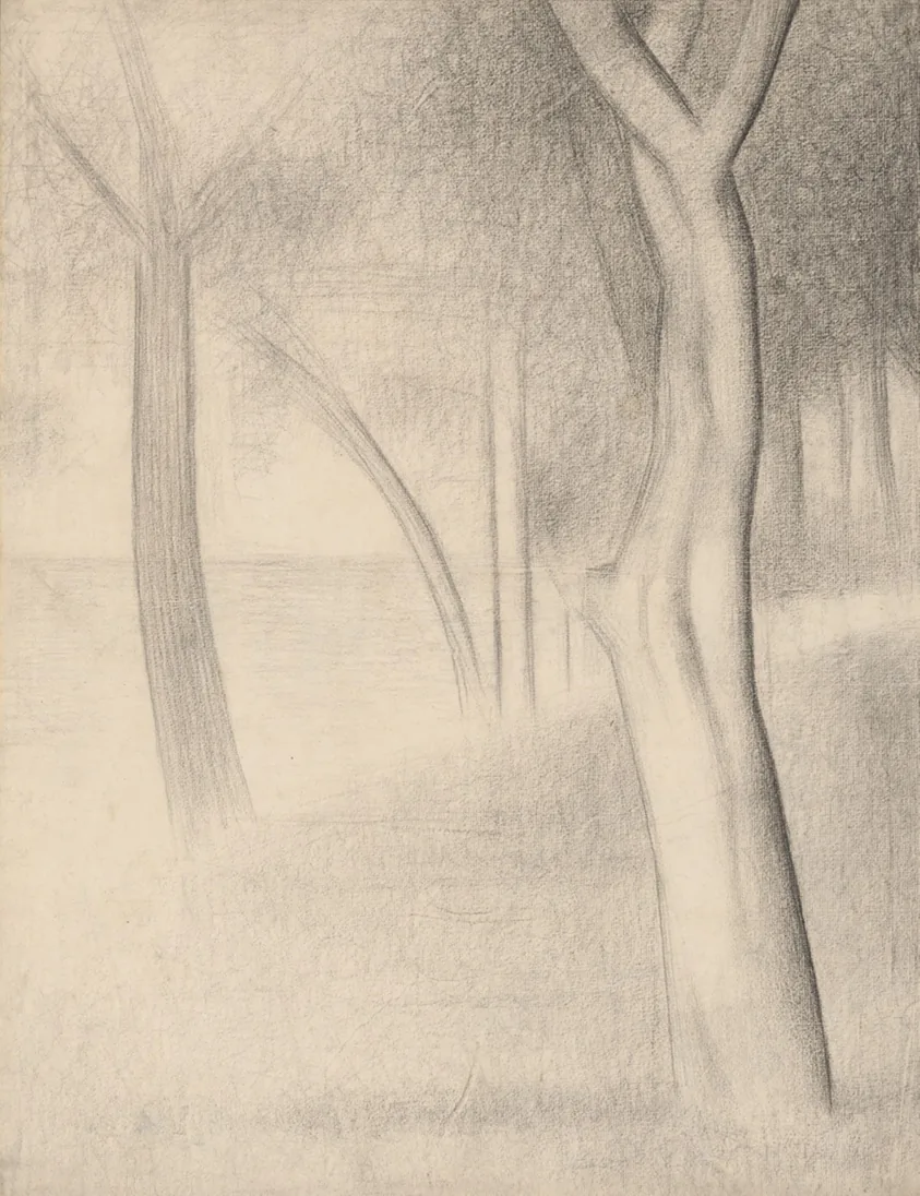 Trees (study for La Grande Jatte)