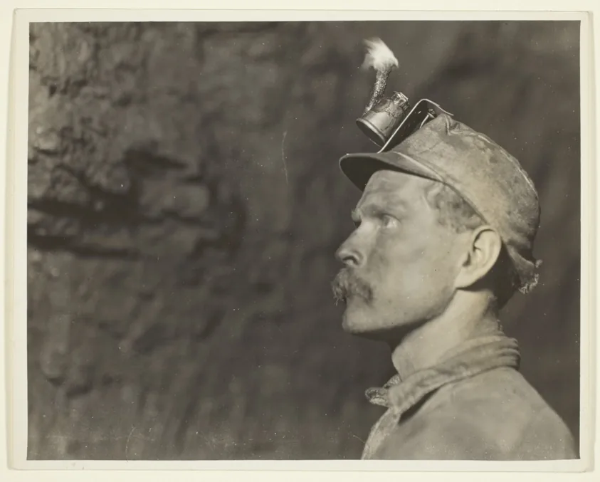 "Follow The Gleam", Welsh Miner in Pa. Coal Mine A Mile From Daylight