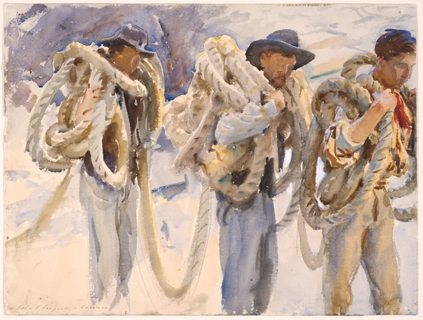 Workmen at Carrara