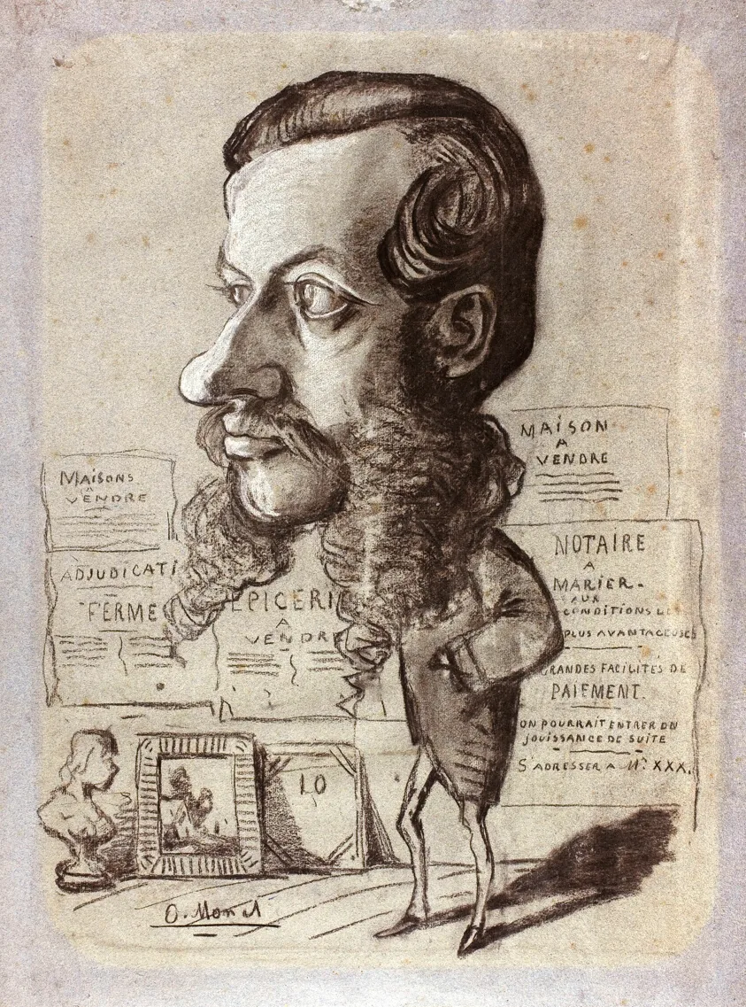 Caricature of Léon Manchon